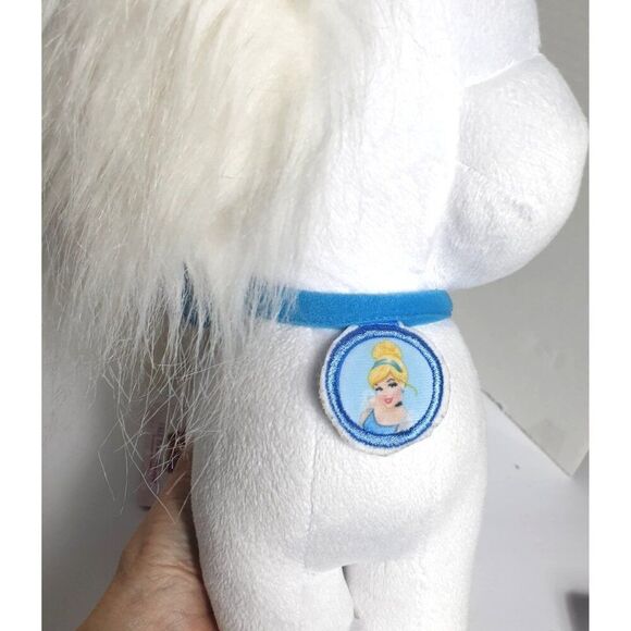 Disney Palace Pets Lg 17" Princess Cinderella Pet Plush Toy White Blue NEW - Picture 5 of 8